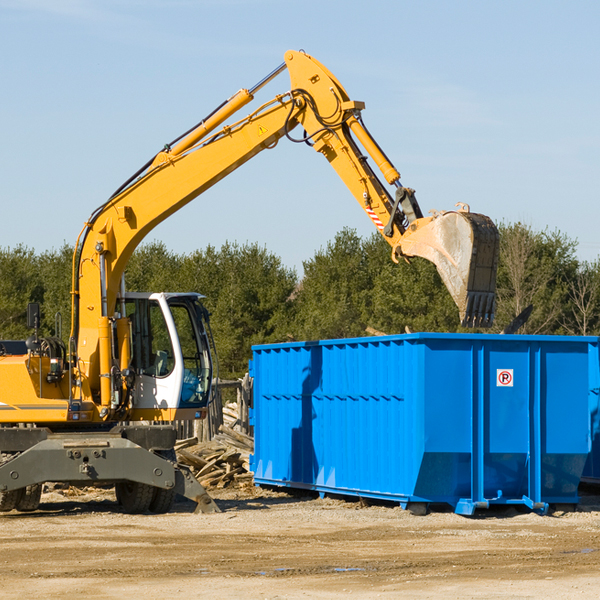 are there any restrictions on where a residential dumpster can be placed in Greenville Junction ME